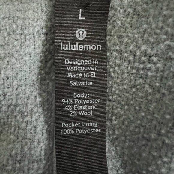 Lululemon Men's City Sweat Zip Hoodie Thermo In Heathered Light Cast Size L - Picture 14 of 16